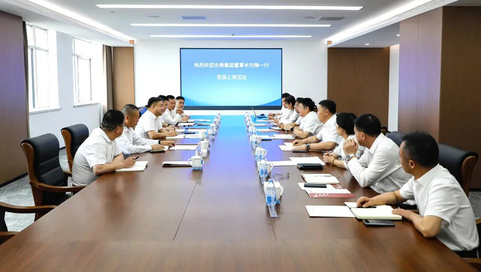 永锋集团董事长刘锋一行到访上海球盟会